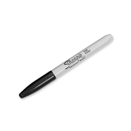 Sharpie Fine Point Permanent Marker, Black, Canister, PK36 35010